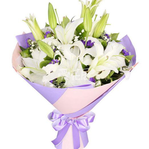 感恩节送百合花